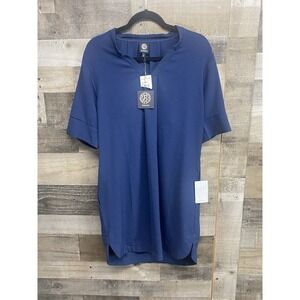 Bobeau Navy Dress Size L Blue Knee-lenght V Neck Nordstrom New With Tags